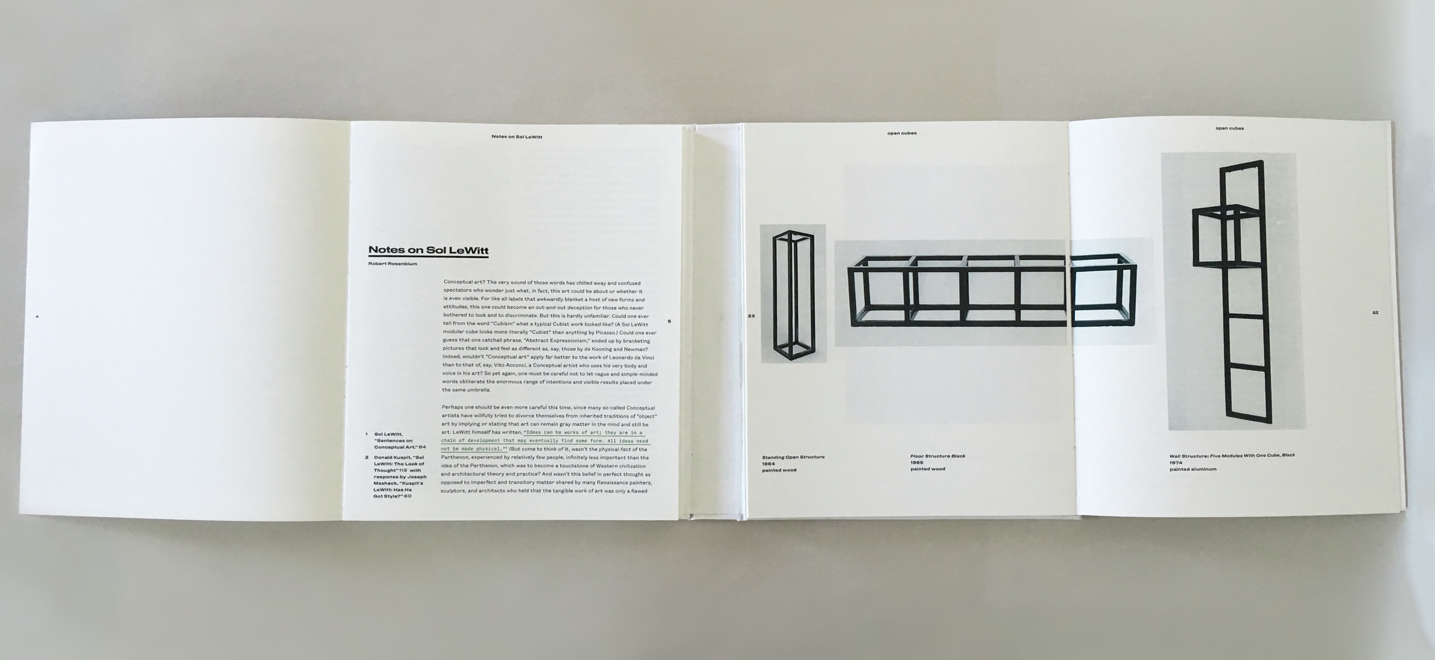 Sol LeWitt Exhibition Book
